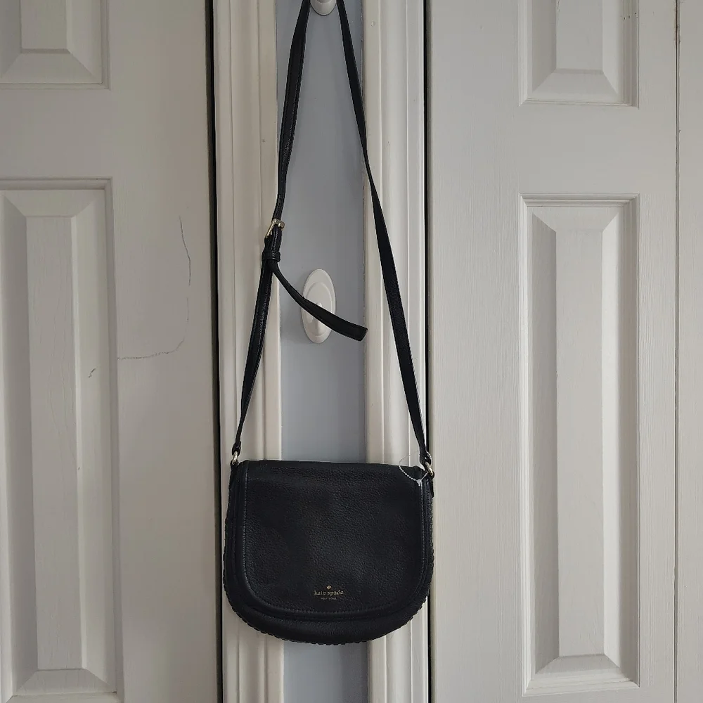 Kate Spade Ashby Place Josey Black Pebbled Crossbody Bag